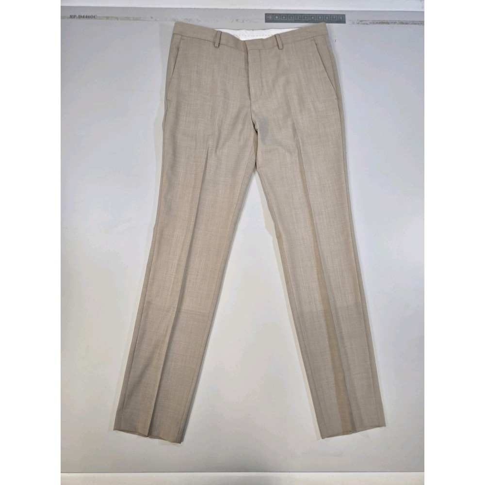 Hugo Boss Men's Hesten212 Wool Dress Pants Khaki Size 32R